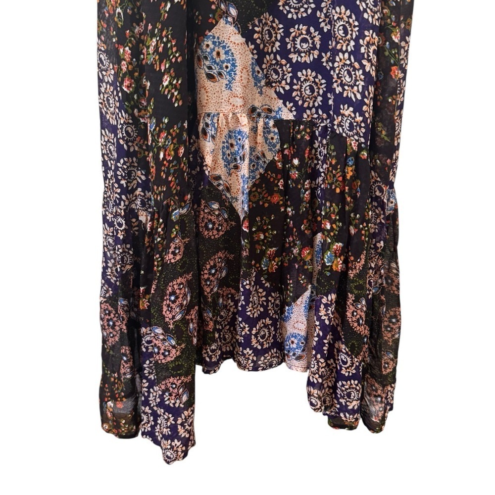 Anthropologie Maeve Katrina Patchwork Halter Maxi Dress Size Extra Small - Picture 9 of 16